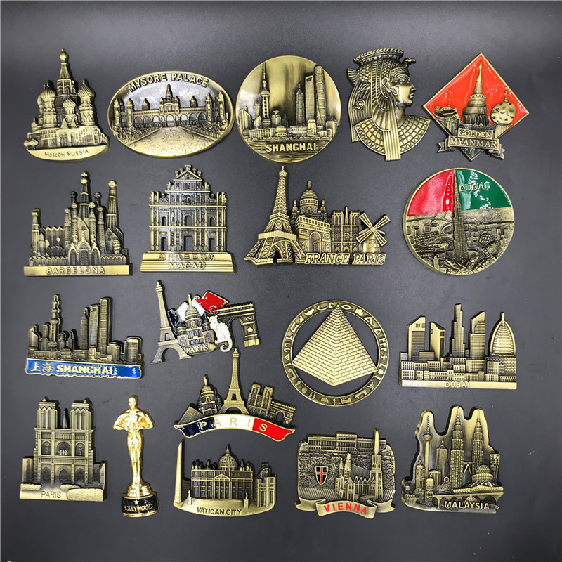 Home Decor London - Frankrijk Parijs Metalen 3D Leuke Magneet