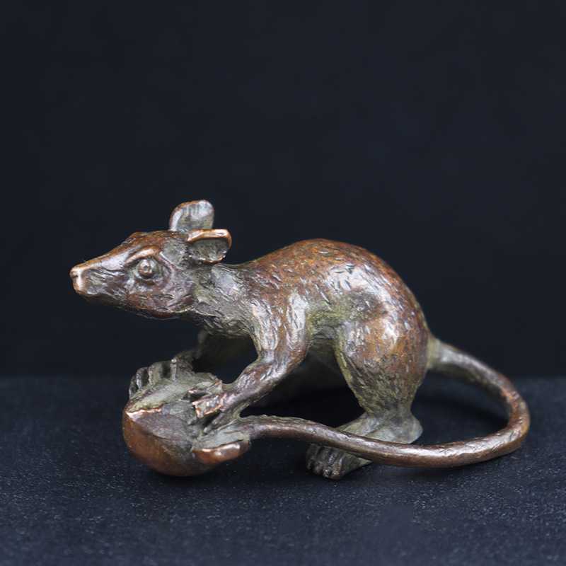 Home Decor Humacao - Antieke koperen lange staart rat knuffel