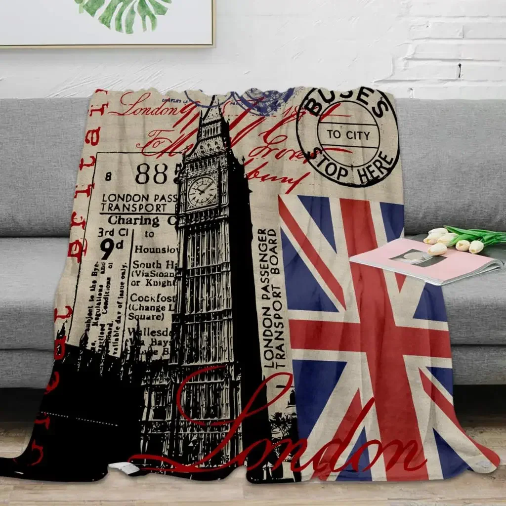 Home Decor London - Londen Groot-Brittannië Big Ben Vlagdeken Warme