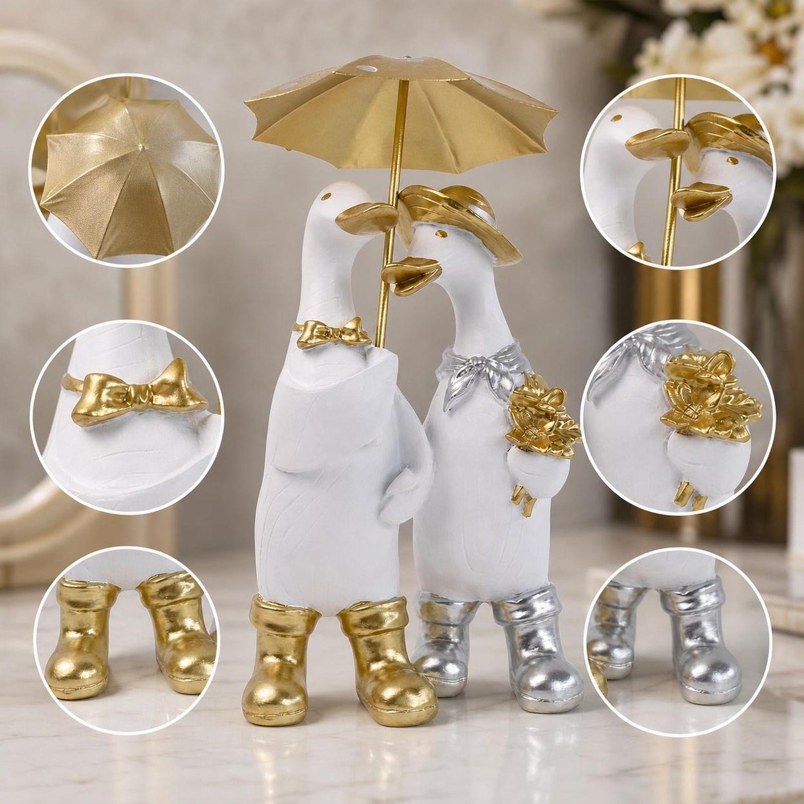 Home Decor Duck - Levensechte eend standbeeld hars dierenornament tafelblad