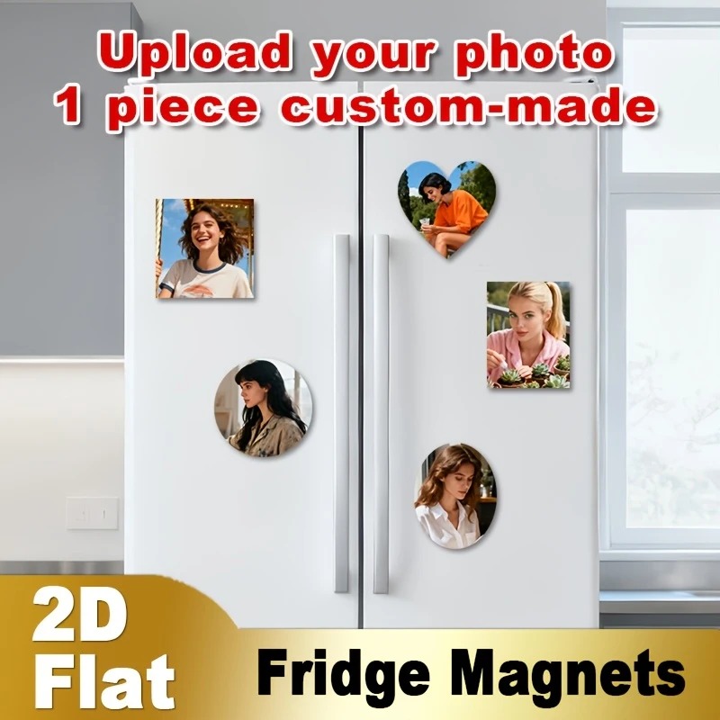 Home Decor Unique - Aangepaste foto koelkastmagneet 2D platte gepersonaliseerde