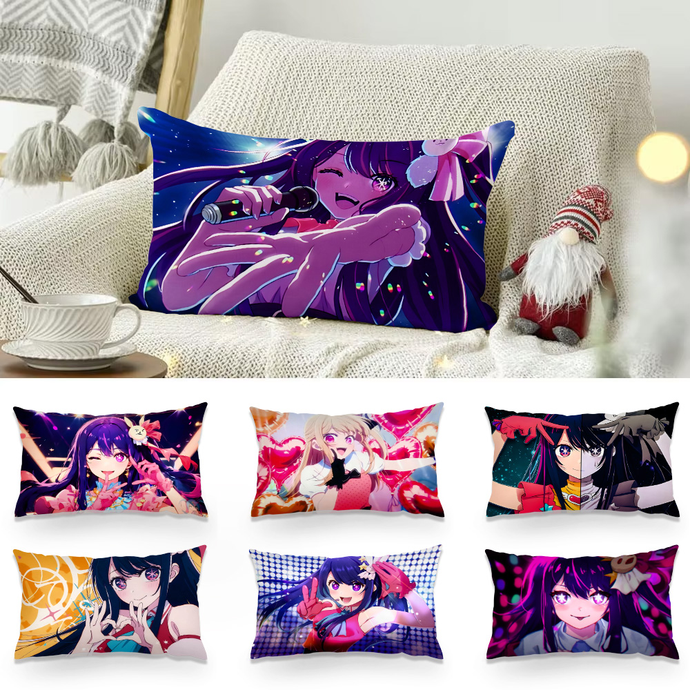 Home Decor Ai - Dubbelzijdig Afdrukken Rechthoek Kussen Anime Leuke