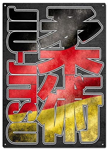 Germany Home Decor - Jiu Jitsu Duitsland metalen blikken borden,