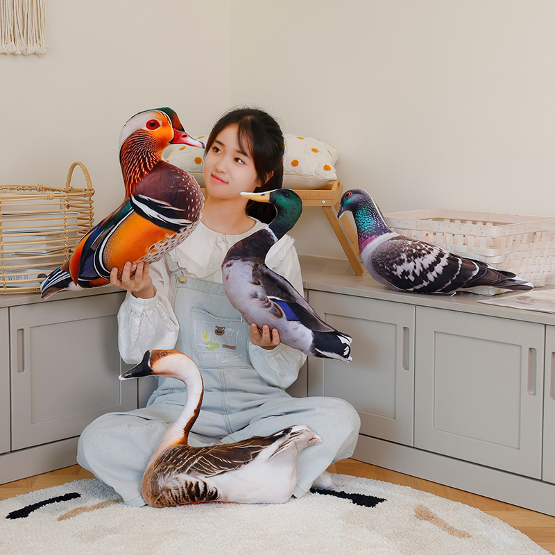 Home Decor Duck - Simulatie 3D Gedrukt Dier Kussen Levensechte