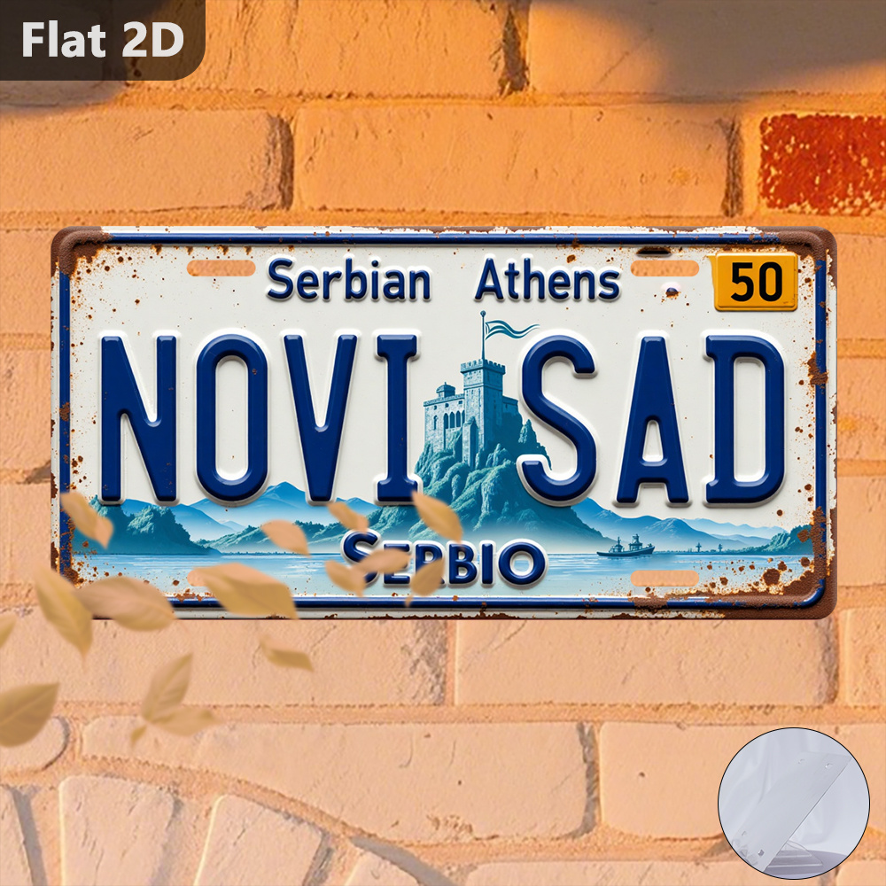Home Decor Novi Sad - Vintage 2D blikken bord Novi Sad