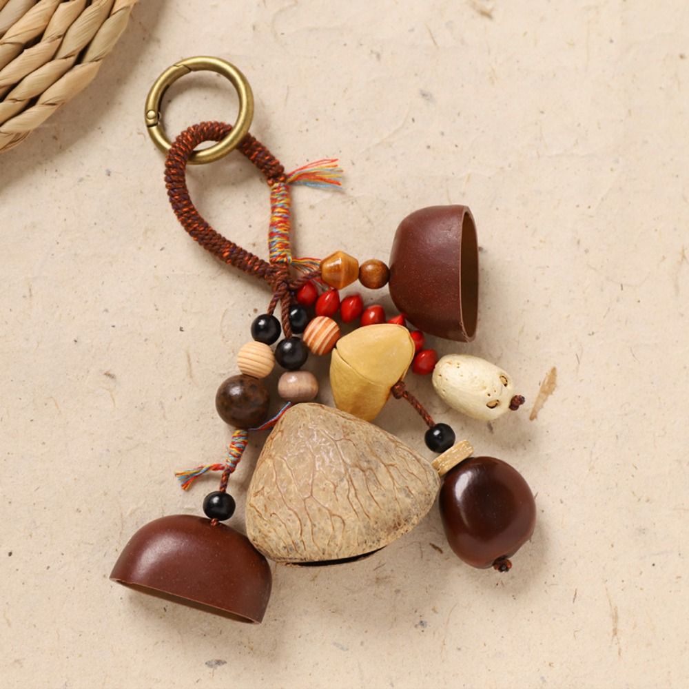 Boho Wind Chimes - Sound Heal Natuurlijke fruitschelp sleutelhanger Boheemse