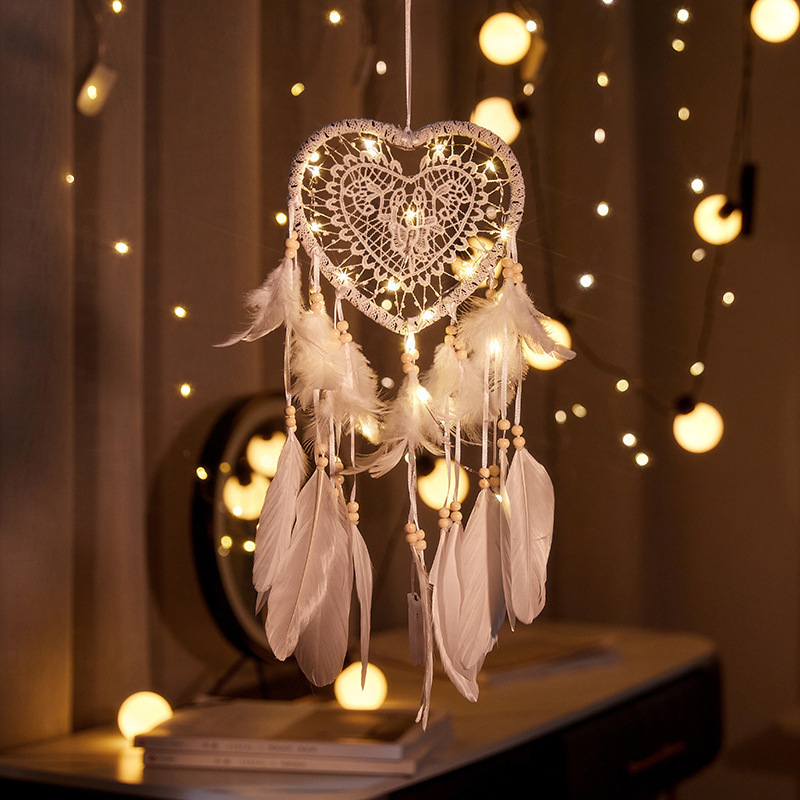 Boho Wind Chimes - Valentine Boheemse dromenvanger handgemaakte wandhanger met