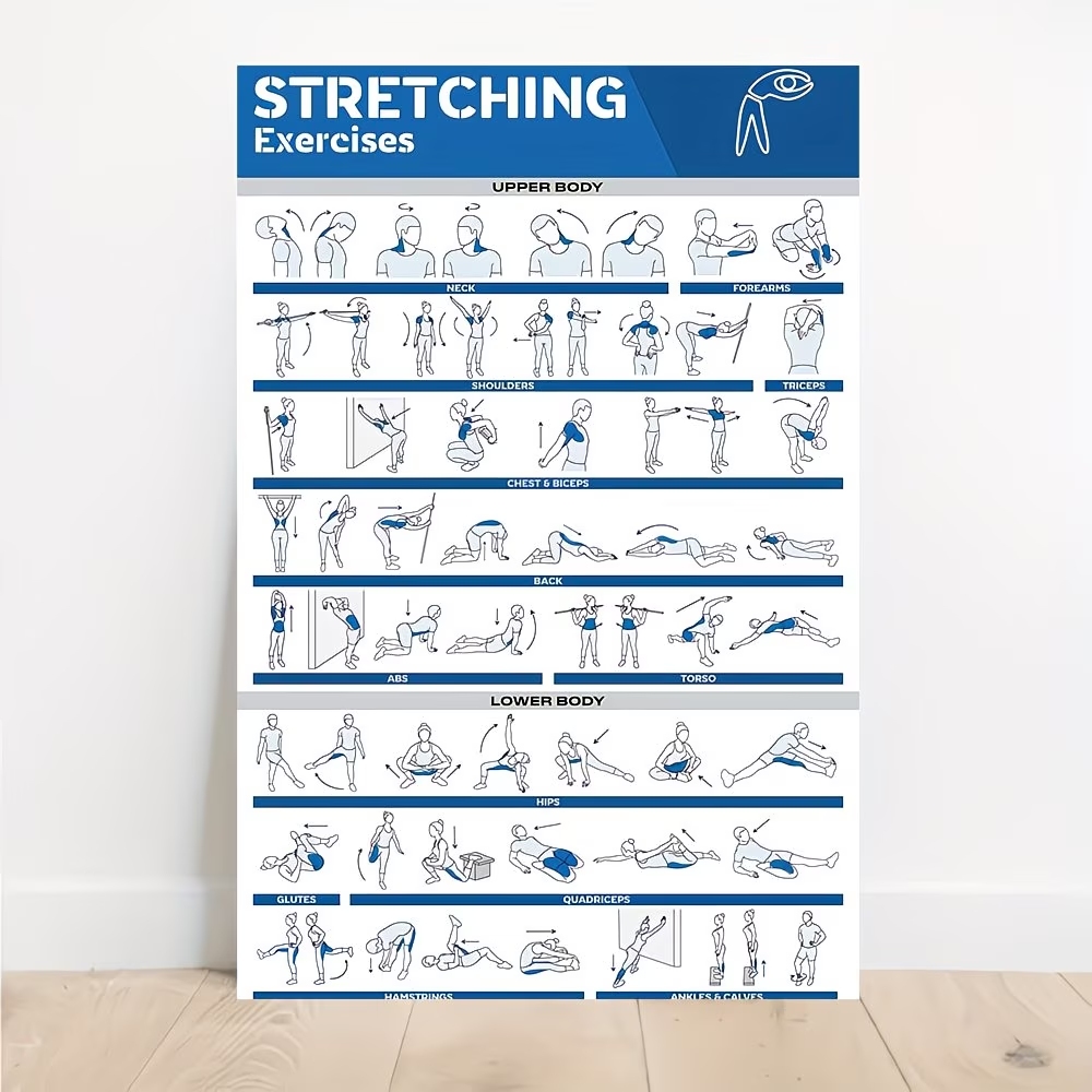 Home Decor Wall Pictures - Moderne gelabelde full-body stretchs voor sportschool