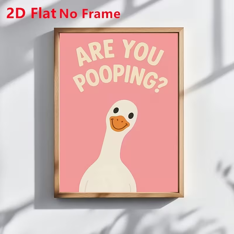 Home Decor Duck - Moderne roze 'Are You Pooping'-citaten met