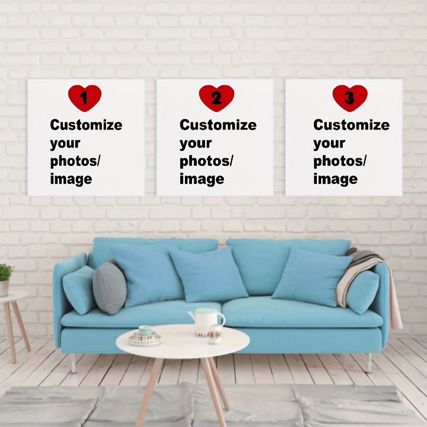 Home Decor Canvas - 3 stks/set Custom Vierkante Canvas Poster