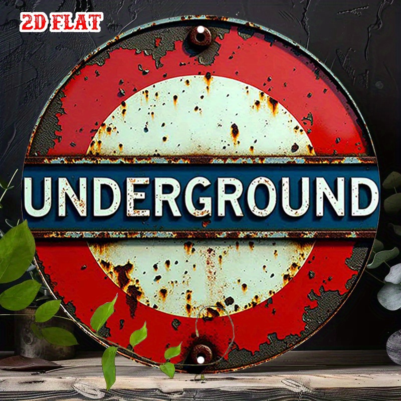 Home Decor London - 2D plat 1pc retro London Underground