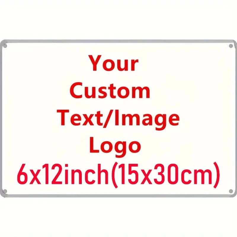 Home Decor Logo - [2D Plat] 6×12 inch 15×30cm Gepersonaliseerde
