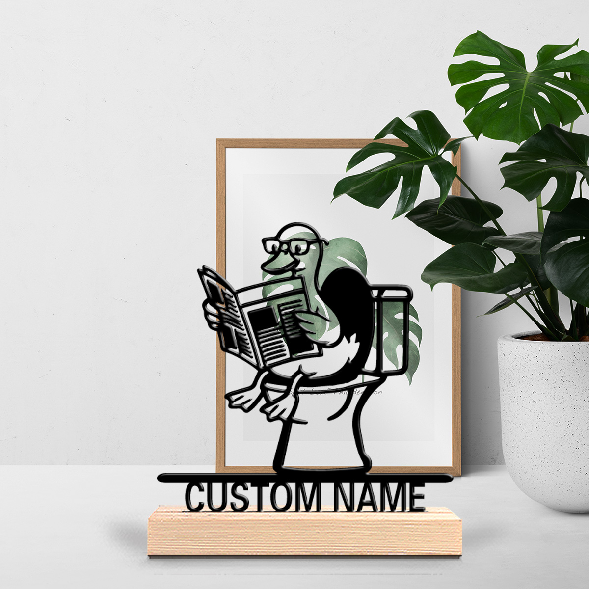 Home Decor Duck - 1pc Beauty Gepersonaliseerde Aangepaste Eend Metalen