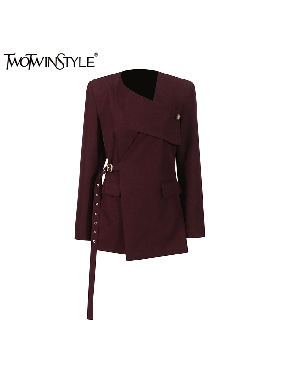 Home Decor Zara - TWOTWINSTYLE Solid Asymmetrische Chic Blazers Voor
