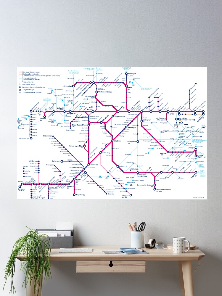 Home Decor London - Kaart van Londen eerste grote westerse