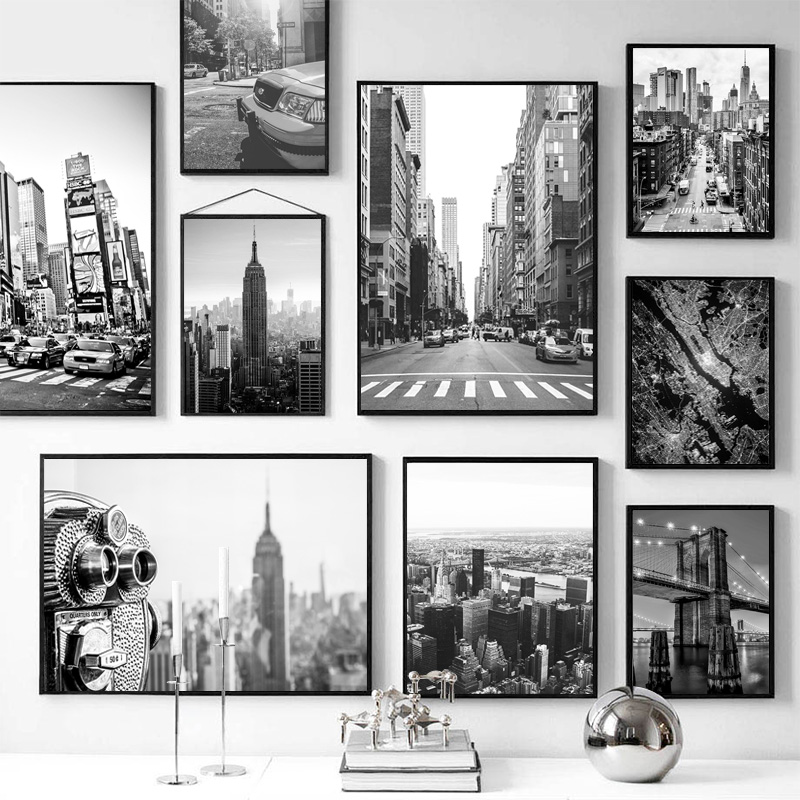 Geometric Wall Art - New York City canvas schilderij posters