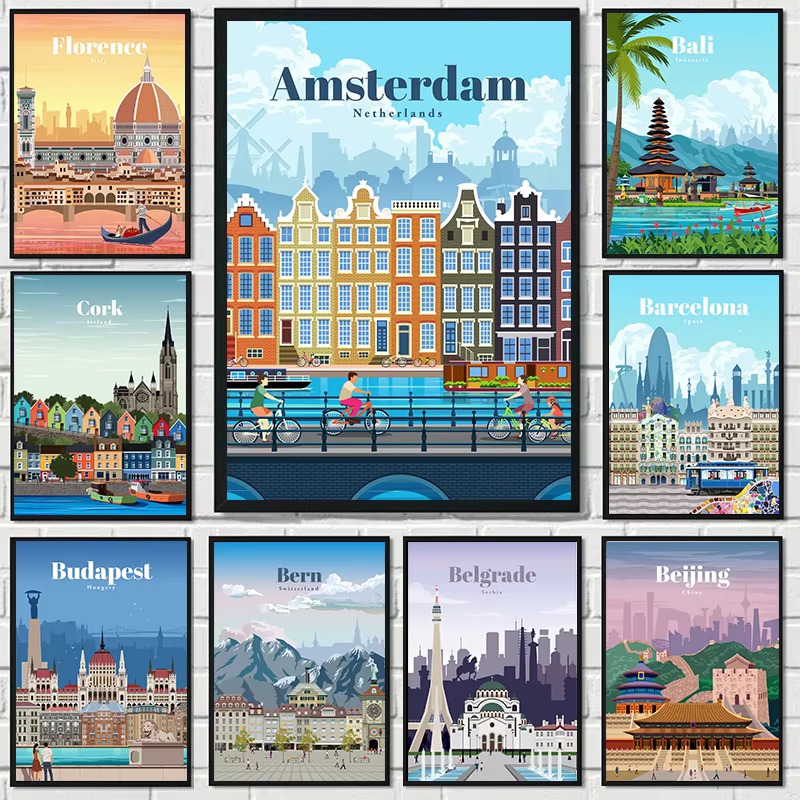 Home Decor London - Diamond Painting Amsterdam Tokyo Londen IJsland