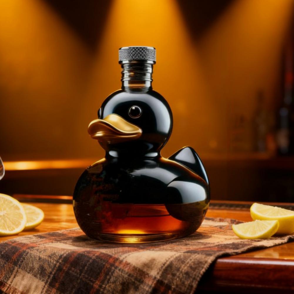 Home Decor Duck - Grillige eendvormige fles artistieke eend whiskyfles