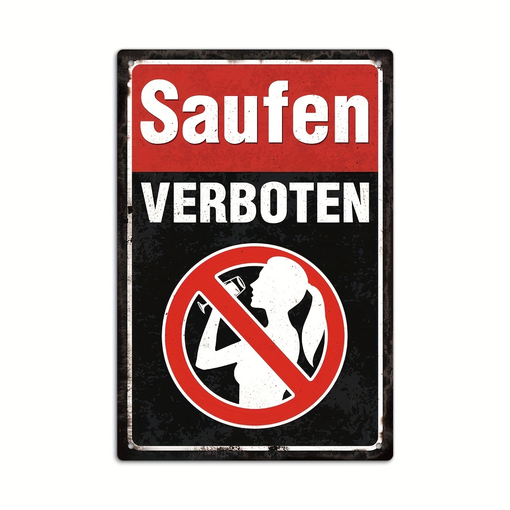 Duits vintage metalen bord, 'G - Germany Home Decor recensie en prijs