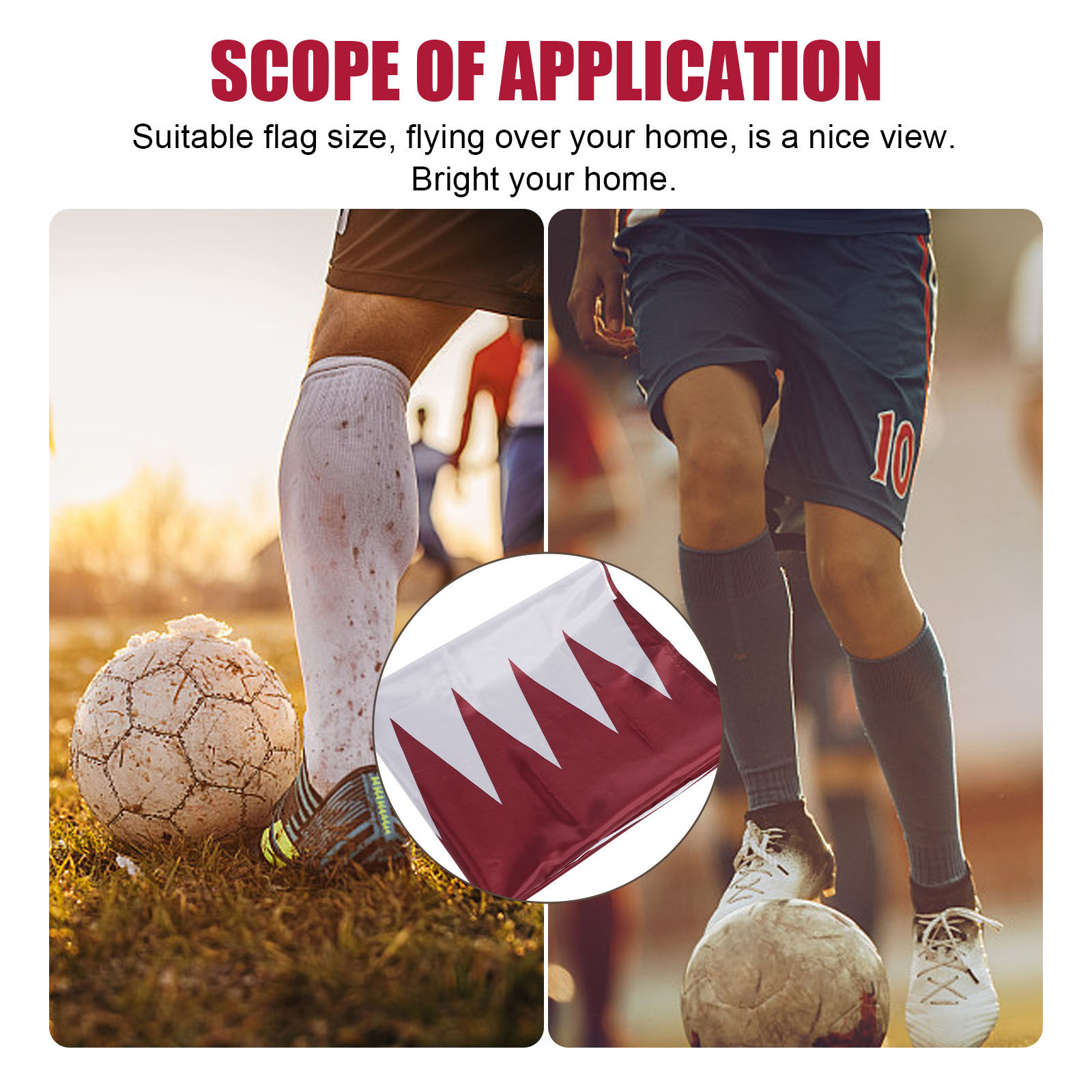 Qatar Hangende Nationale Vlag  - Home Decor Qatar recensie en prijs