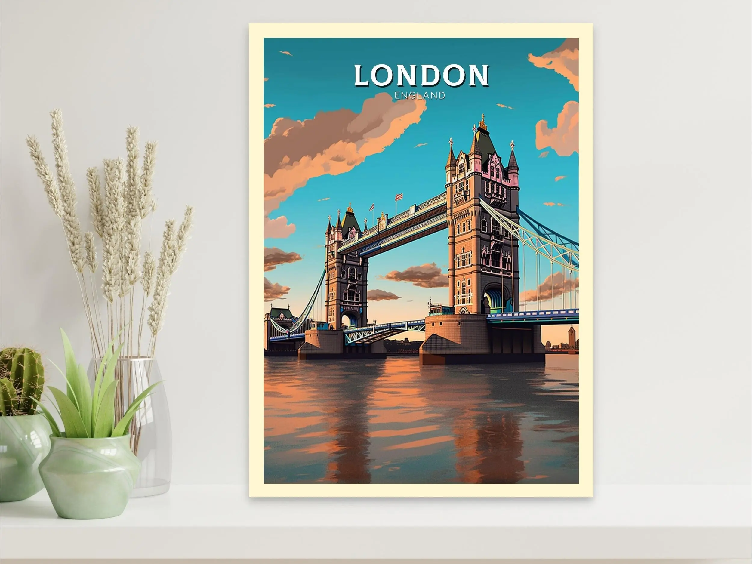 Canvas Schilderij Retro Vakant - Home Decor London recensie en prijs