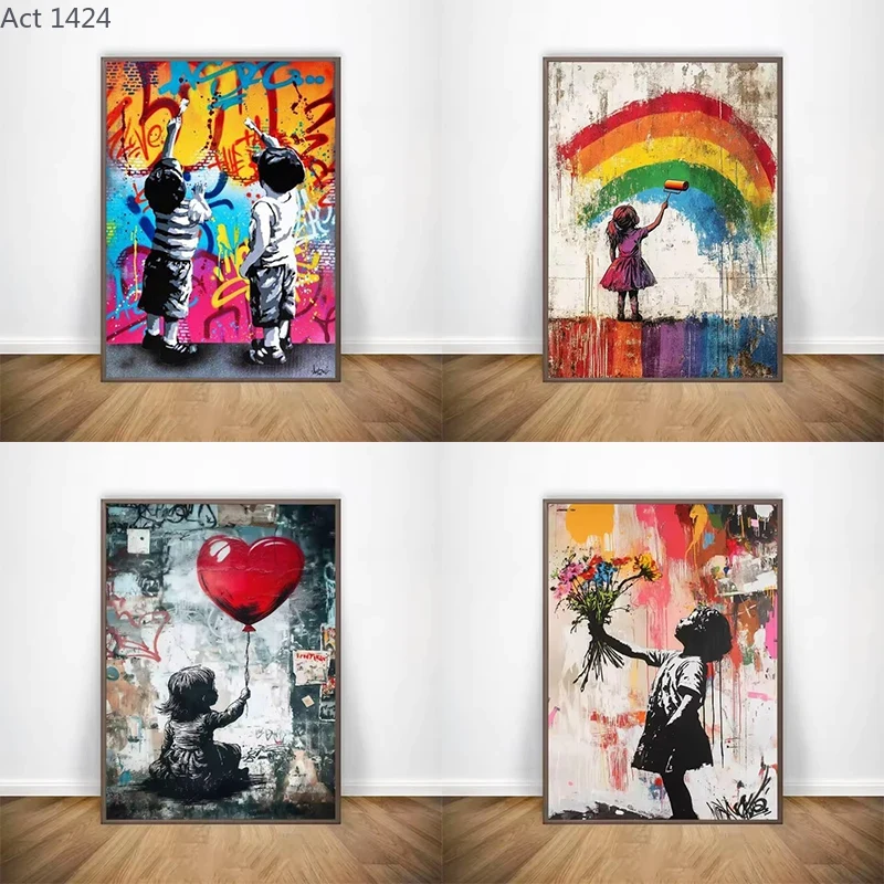 Abstract kinderen tekenen post - Geometric Wall Art recensie en prijs