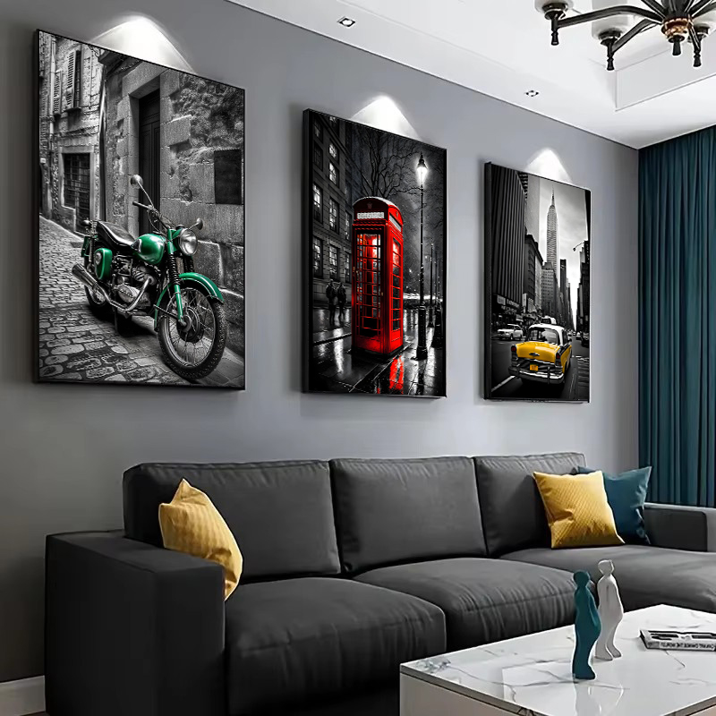 Moderne zwart-witte gebouwland - Home Decor London recensie en prijs