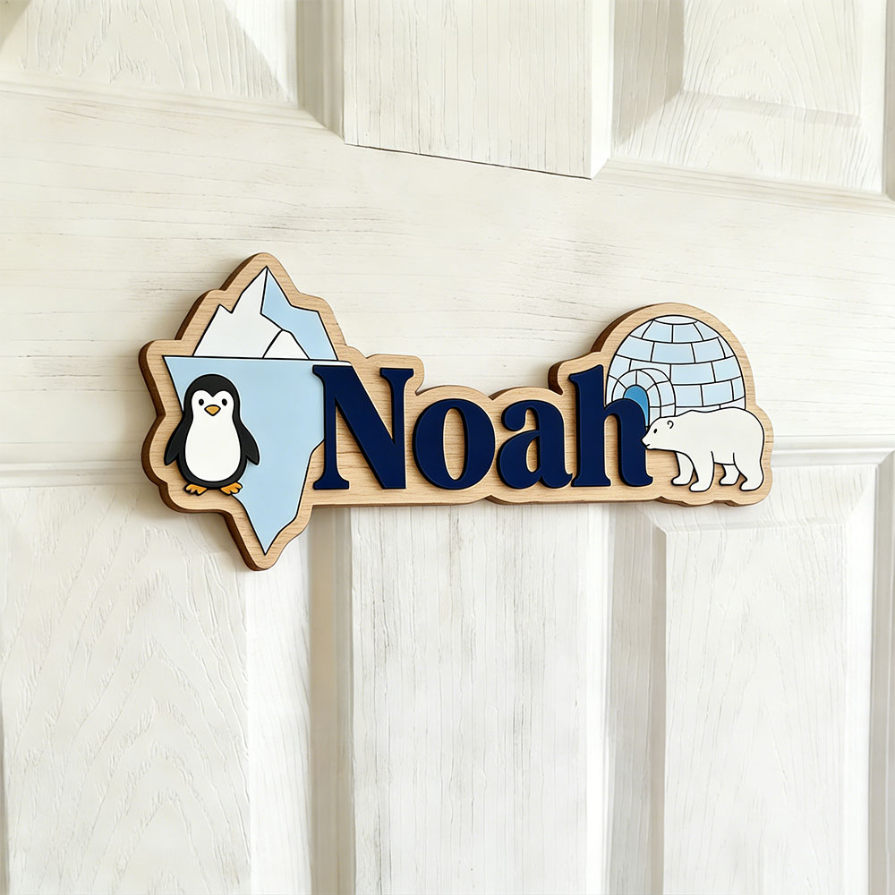 Arctic Penguin & Polar Bear Cu - Home Decor Wall Pictures recensie en prijs