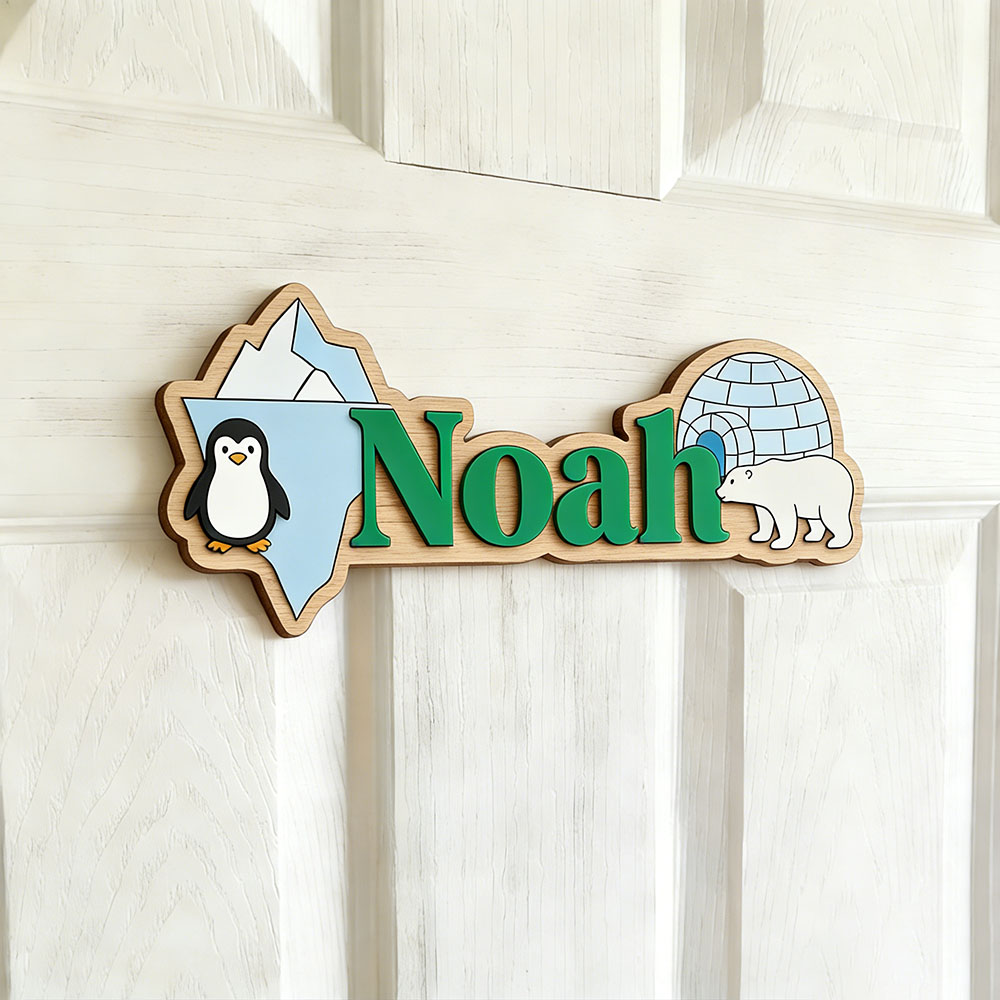 Arctic Penguin & Polar Bear Cu - Home Decor Wall Pictures recensie en prijs