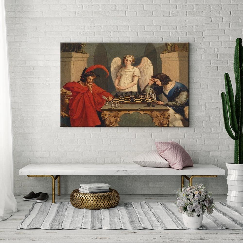 IUHYVMSM Vintage Faust en Meph - Geometric Wall Art recensie en prijs