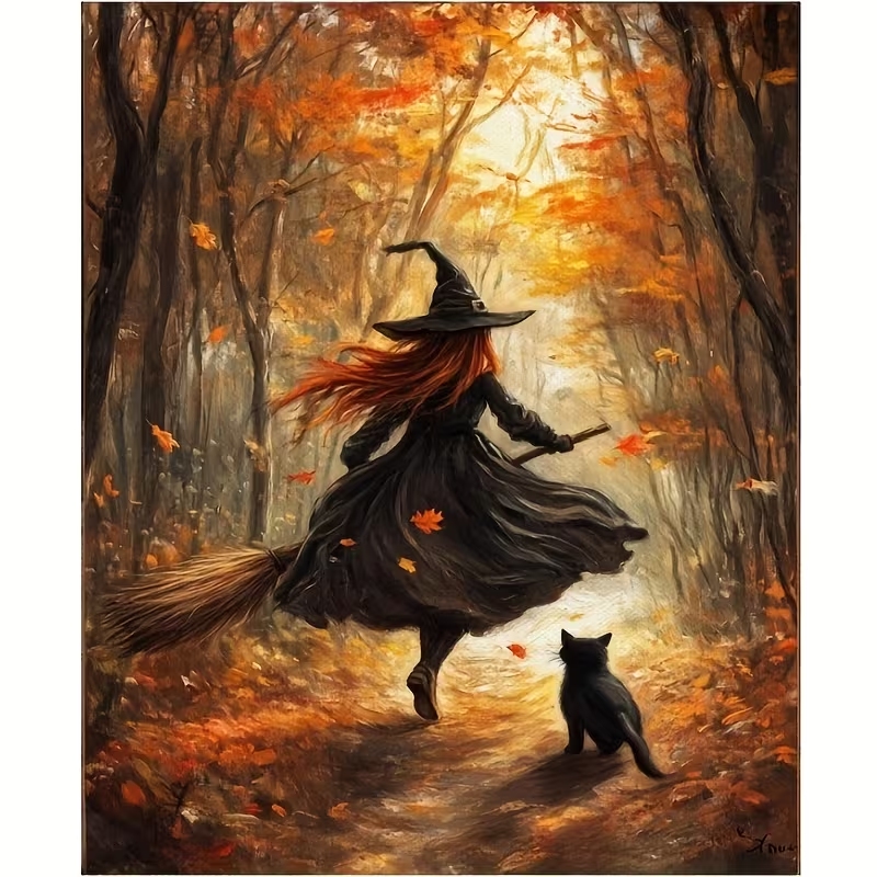 Retro Halloween Herfst Heks Op - Home Decor Unique recensie en prijs