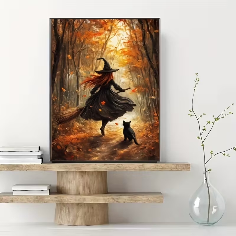 Retro Halloween Herfst Heks Op - Home Decor Unique recensie en prijs