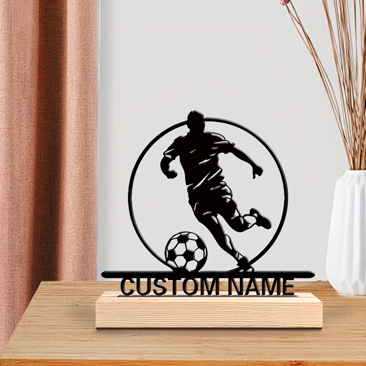 Aangepaste voetbalspeler metal - Home Decor Unique recensie en prijs