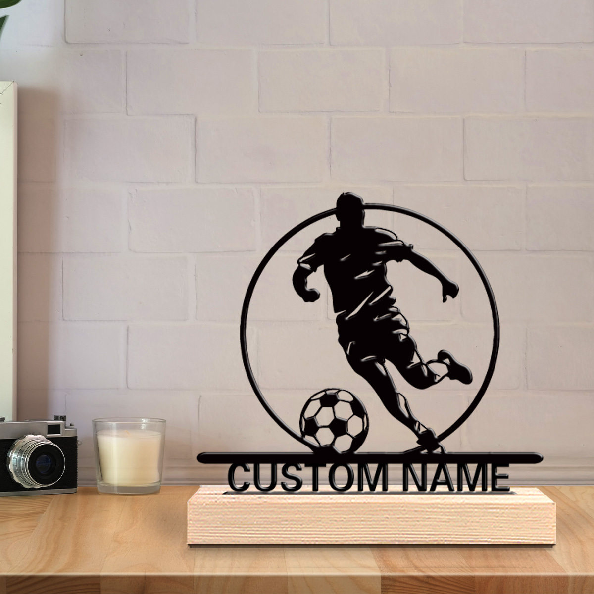 Aangepaste voetbalspeler metal - Home Decor Unique recensie en prijs