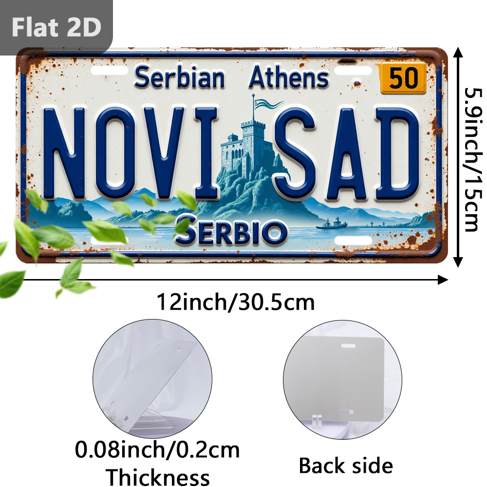 Vintage 2D blikken bord Novi S - Home Decor Novi Sad recensie en prijs