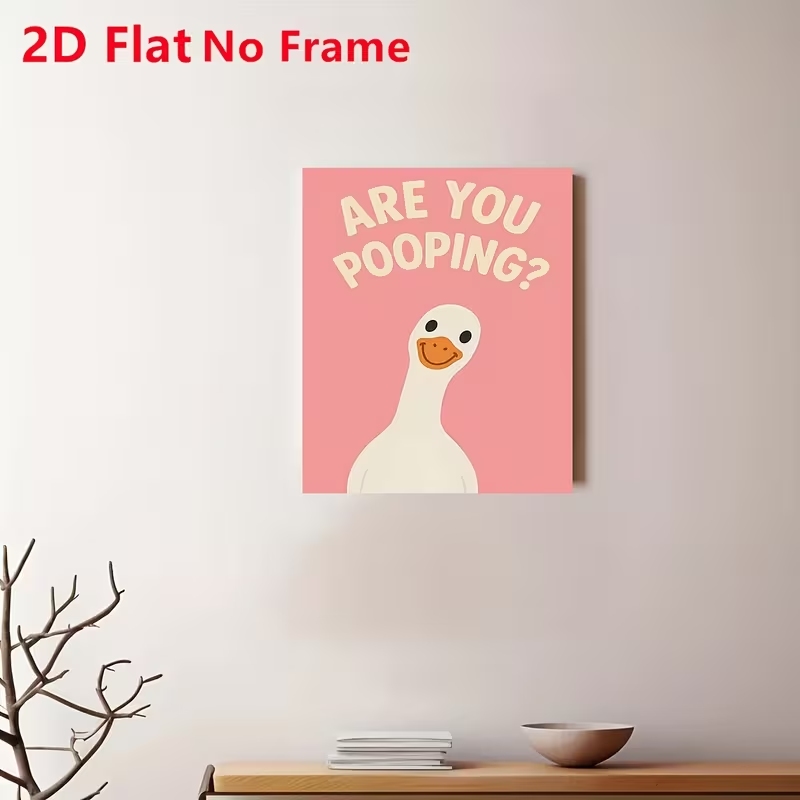 Moderne roze 'Are You Pooping' - Home Decor Duck recensie en prijs