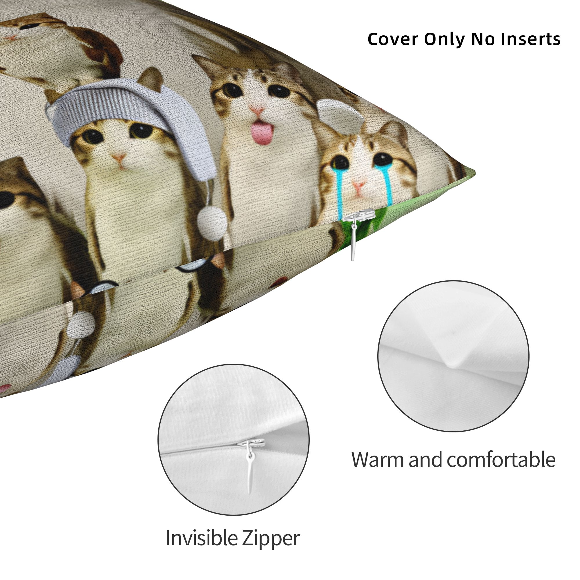 Kussensloop Grappige Meowl Cat - Home Decor Png recensie en prijs