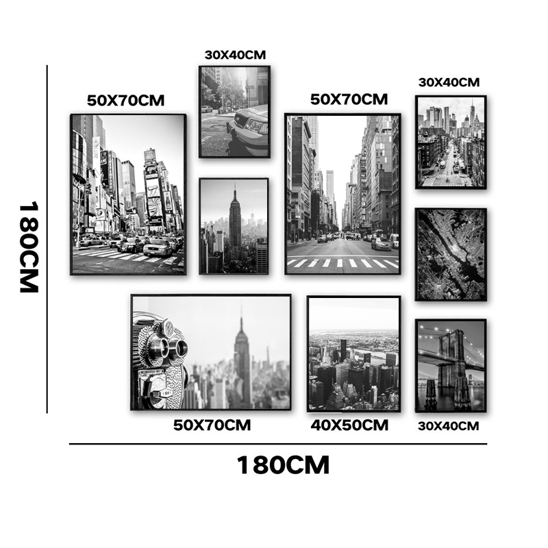 New York City canvas schilderi - Geometric Wall Art recensie en prijs